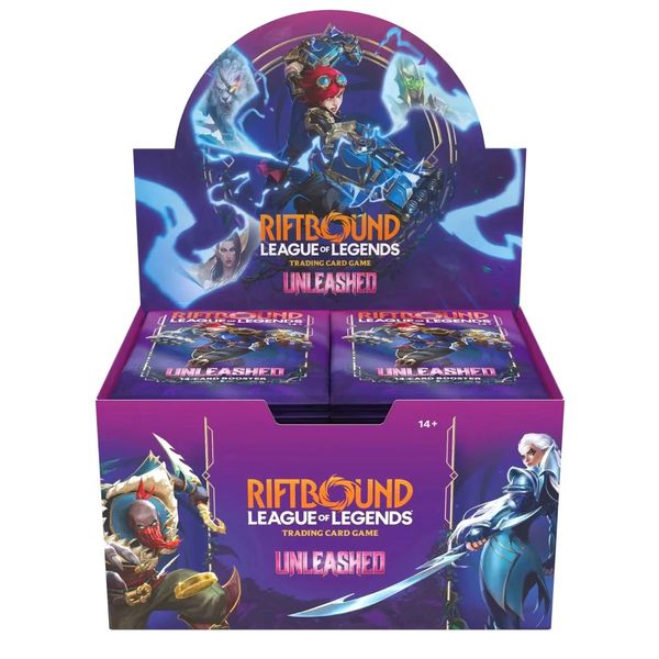league of legends - riftbound: unleashed - booster display - 24 bustine (eng)