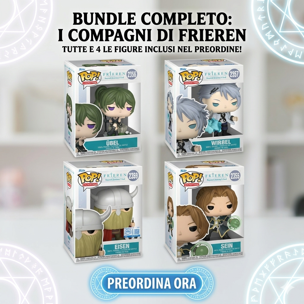 frieren: funko pop - bundle 4 personaggi