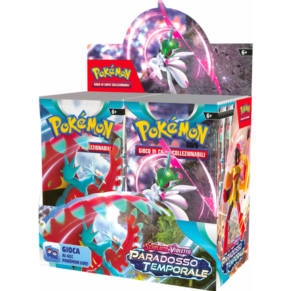 pokemon gcc - scarlatto e violetto paradosso temporale - box 36 bustine (ita) - pk61349/pk60349