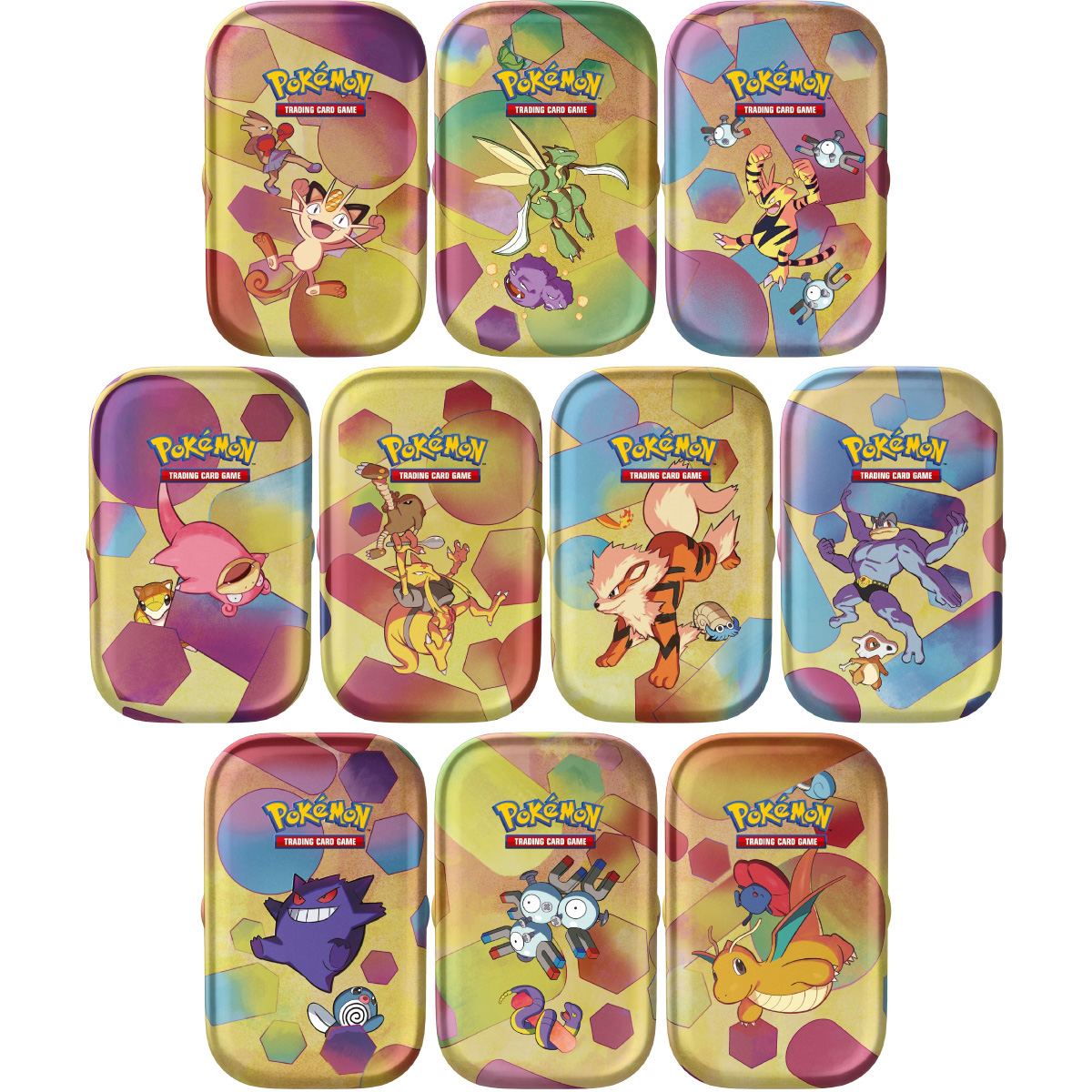 pokemon gcc - scarlatto e violetto 151 - collezione completa 10 mini tin da collezione (ita) - pk61314