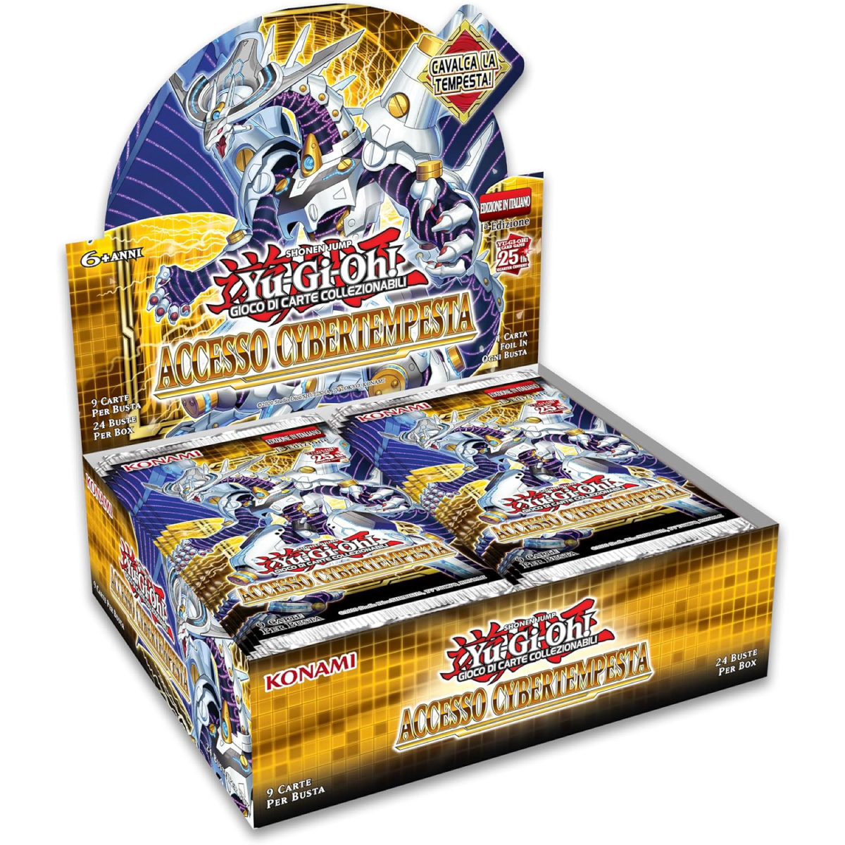 yu-gi-oh! - accesso cybertempesta 1ed. - box 24 buste (ita) - yu16062