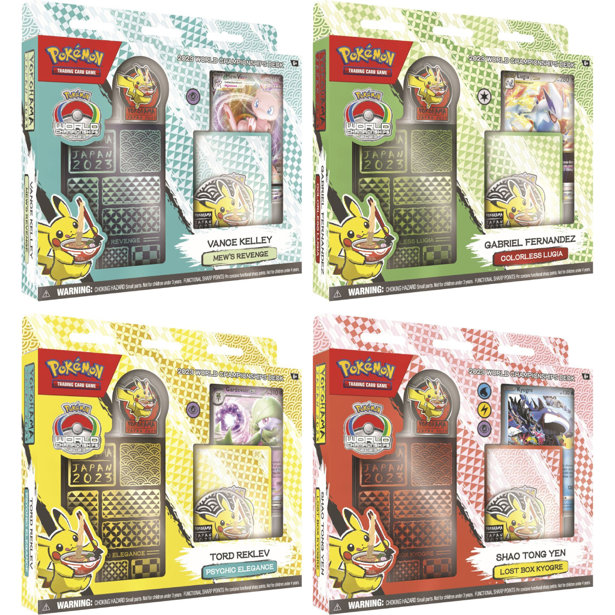 pokemon gcc - collezione completa 4 mazzi lotta world championship (ita) - pk61431