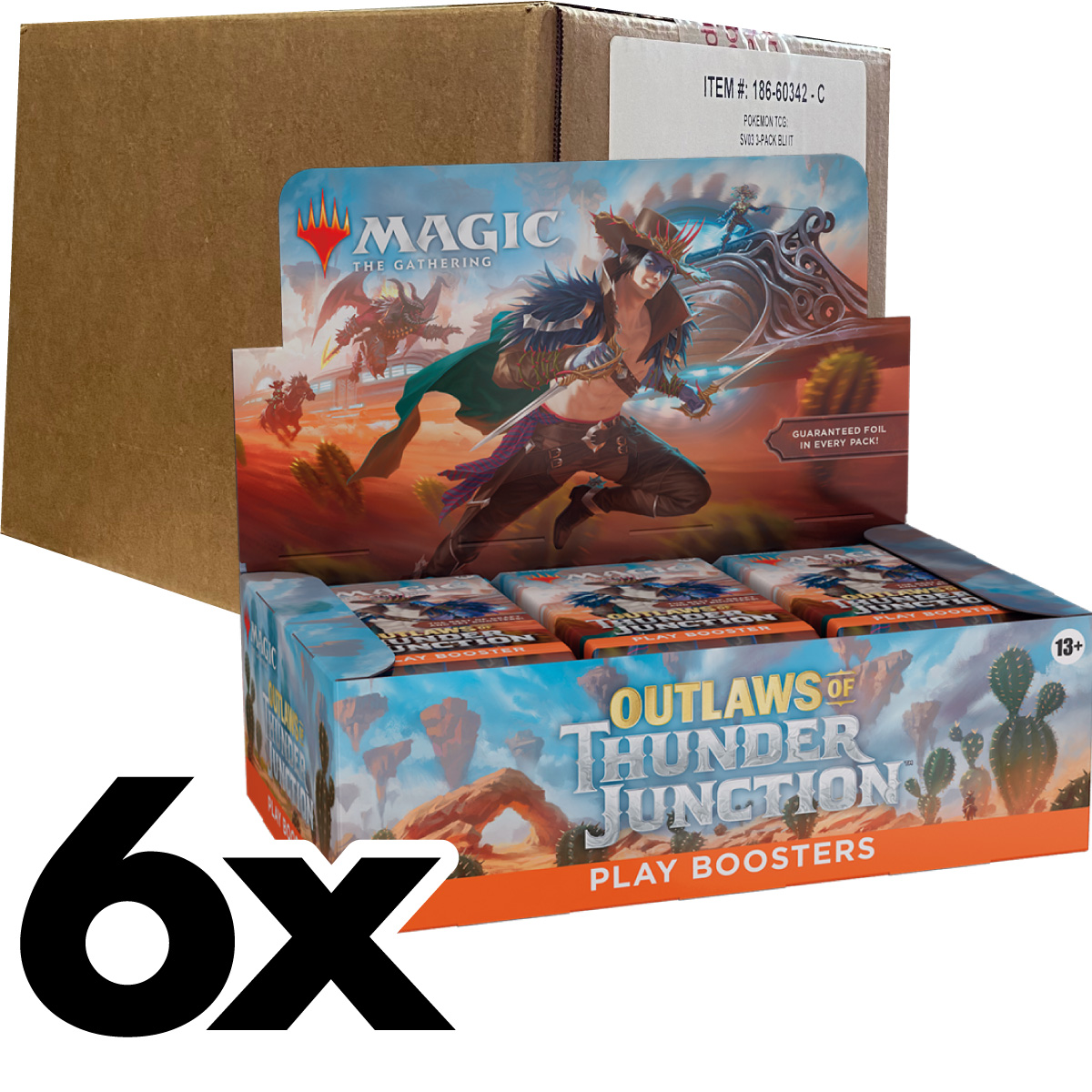 magic the gathering - outlaws of thunder junction - buste di gioco - case sigillato 6x box 36 buste (eng)