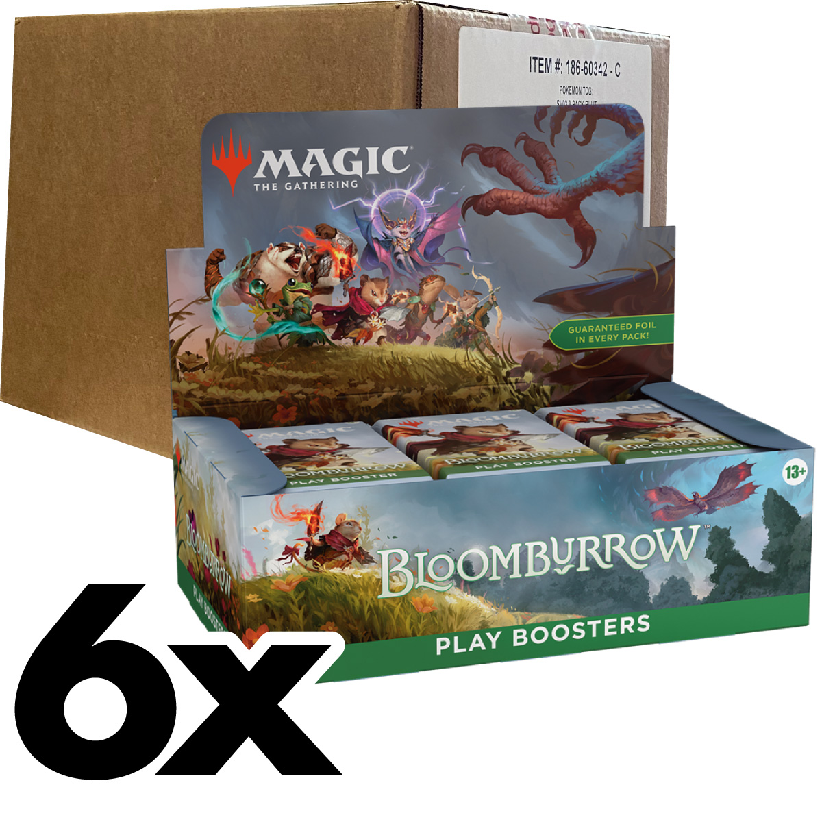 magic the gathering - bloomburrow - busta di gioco - case sigillato 6x box 36 buste (eng)
