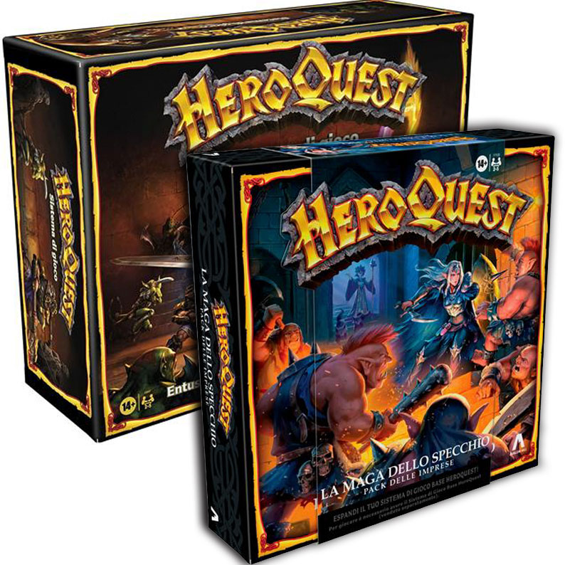heroquest - bundle gioco base + esp. la maga dello specchio