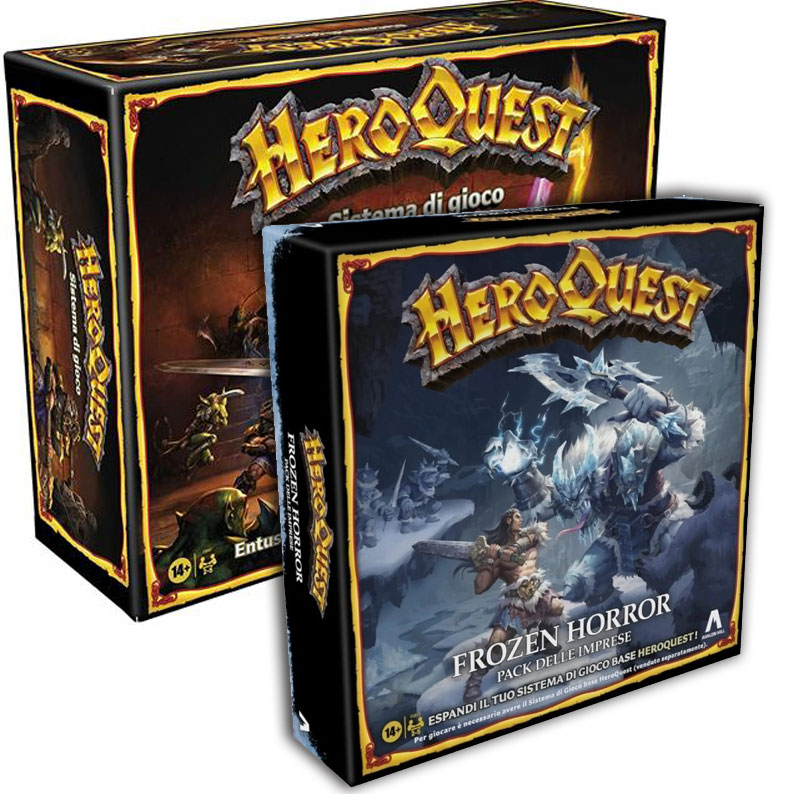 heroquest - bundle gioco base + esp. frozen horror