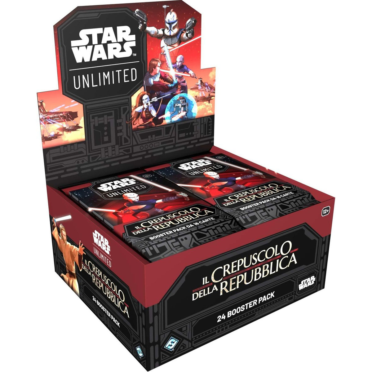 star wars unlimited - crepuscolo della repubblica - box 24 buste (ita)