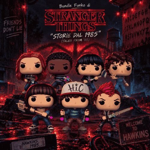 stranger things: funko pop - bundle 7 personaggi