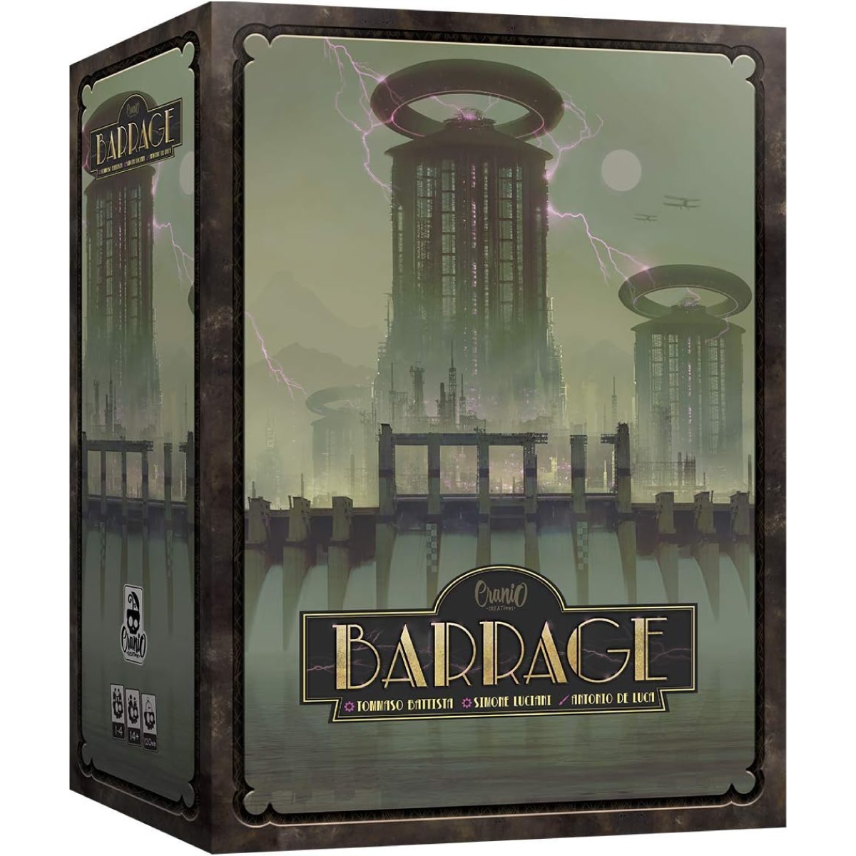 Cranio Creations - Barrage The Nile Affair, New Map, Gameplay Mechanic And Way To Use The Water Drops, Expansion, English Language Edition