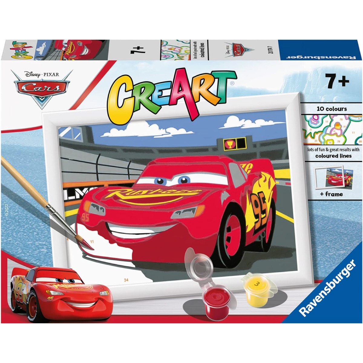 Ravensburger - CreArt Serie E: Cars: Lightning McQueen, Kit per Dipingere  con i Numeri, Contiene una Tavola Prestampata, Pennello, Colori e  Accessori, Gioco Creativo per Bambini 9+ Anni a 10,99 €