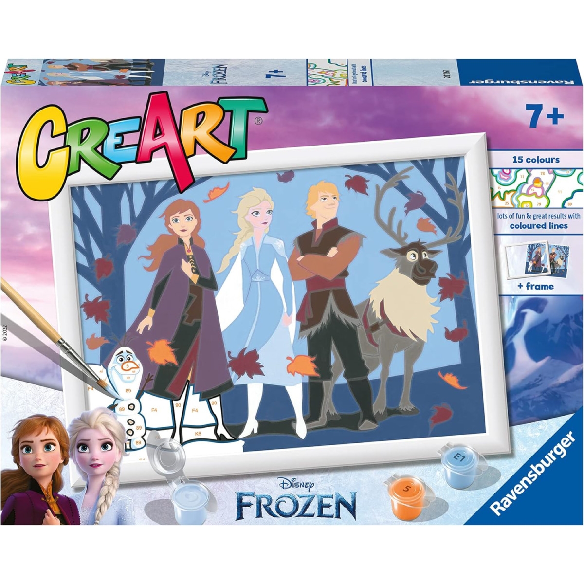 Ravensburger - CreArt Serie D: Frozen - Best friends, Kit per