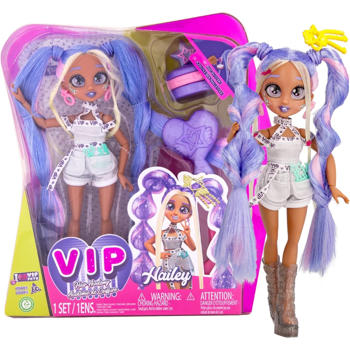 Bambola Hairdorables Serie 6 Giochi Preziosi - Con Asciugacapelli Magico E 12 Sorprese, Per Bambine Dai 3 Anni