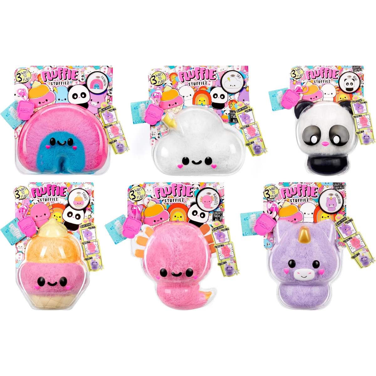 Fluffie Stuffiez Cane - Piccolo peluche da collezione - sorpresa: unboxing - morbido peluche ASMR - Fai-da-te, morbido, Età 4+ e collezionisti
