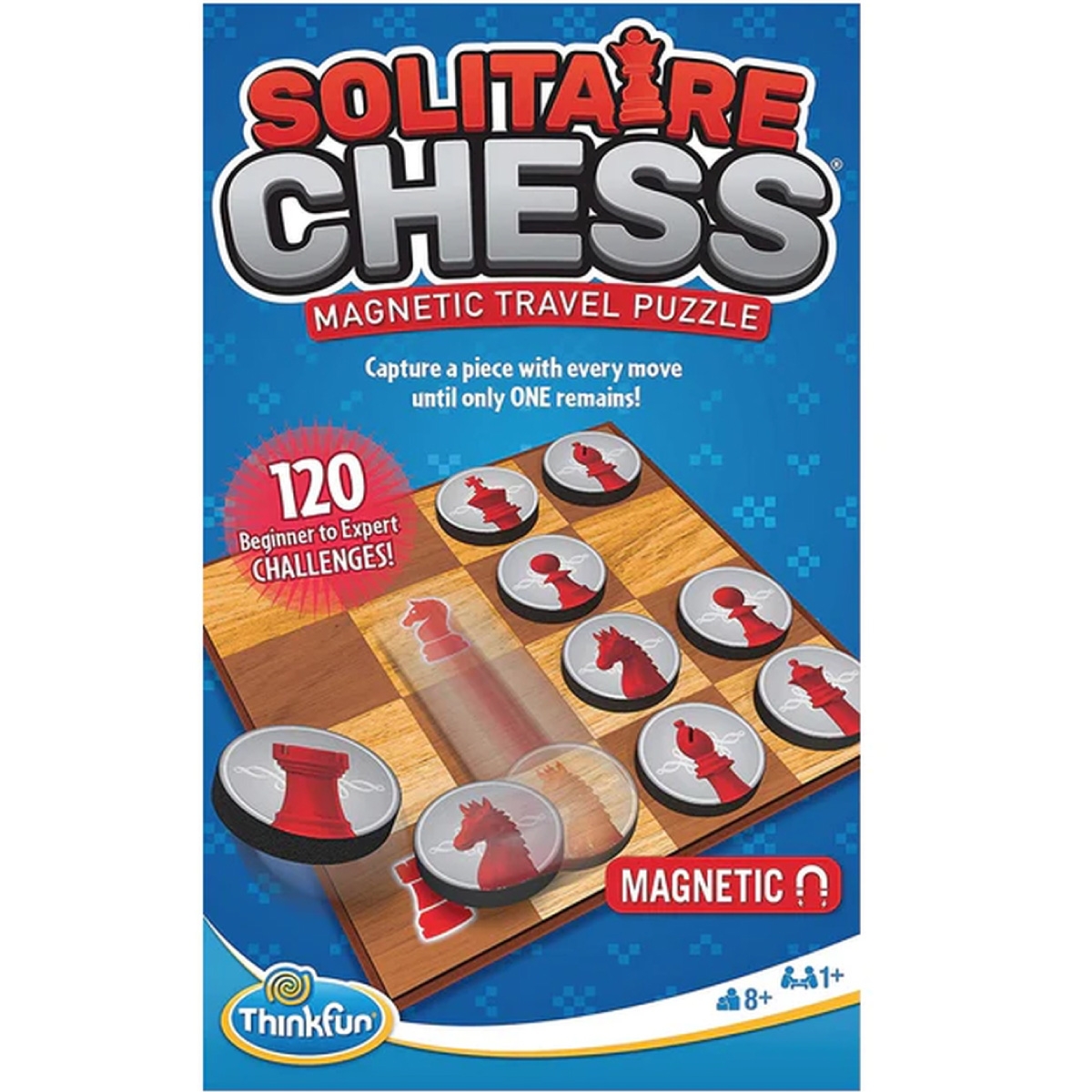 Solitaire Chess ® Magnetic Travel Puzzle - ThinkFun