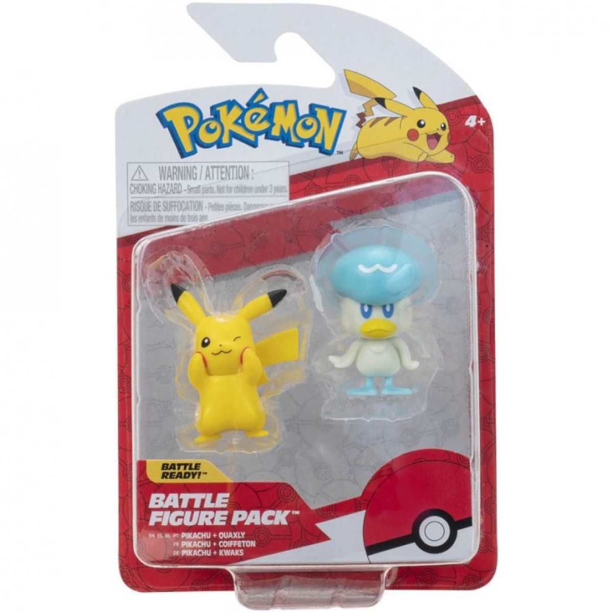 Pokémon Battle Figure Toy Set, 6 Pieces - 2" Pichu