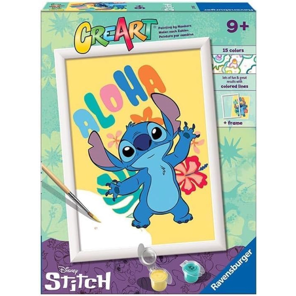 Ravensburger CreArt – Kit De Pintura Por Números De Unicornio Para Niños De 9+ Años, 26x20 Cm
