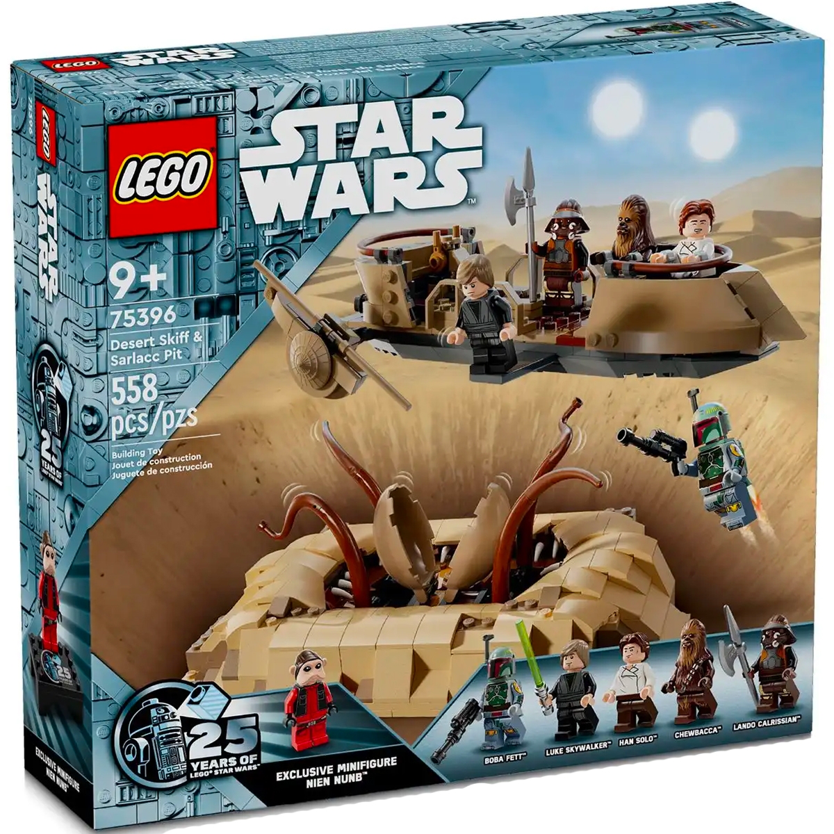 LEGO 75396 Skiff Del Deserto E Fossa Del Sarlacc Dadi e Mattoncini