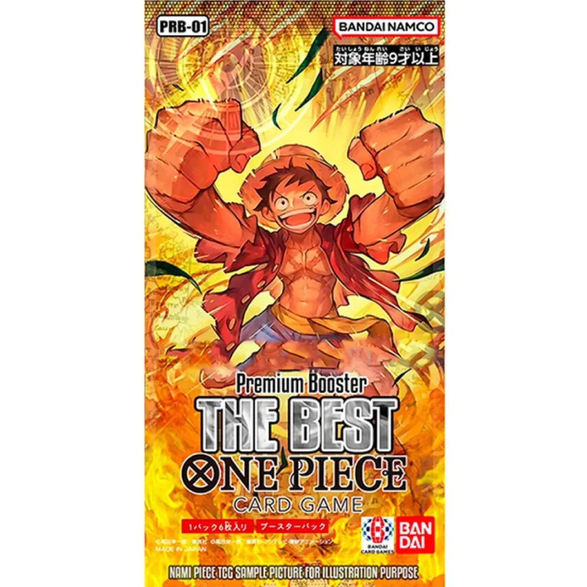 Bandai One Piece Card Game – Premium Booster THE BEST (PRB01) – Japanese Pack (10 Cards)