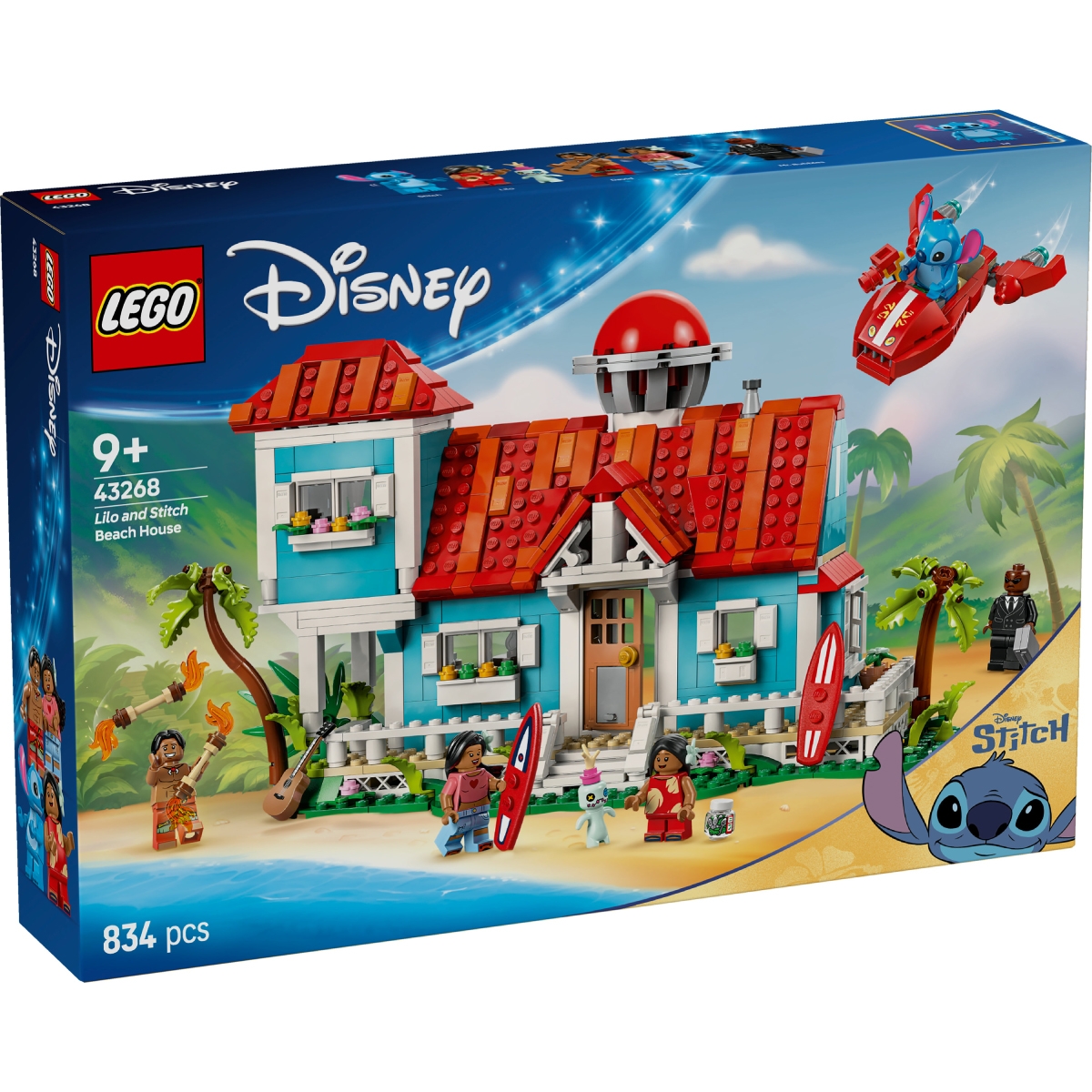 LEGO 43268 Casa Sulla Spiaggia Di Lilo Stitch Dadi e Mattoncini
