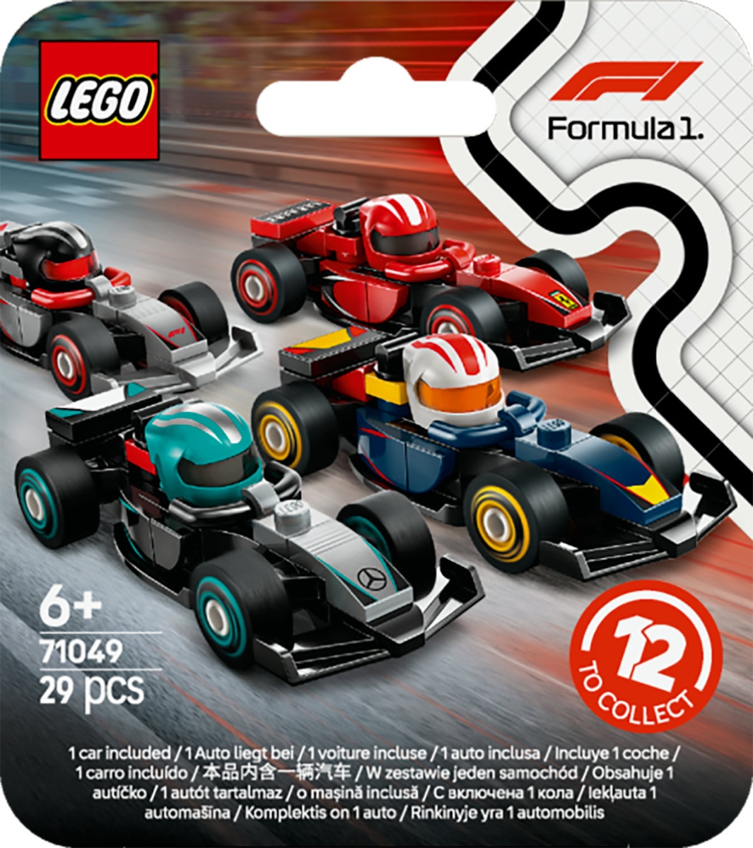 LEGO 71049 Monoposto Di F1® Da Collezione Dadi e Mattoncini