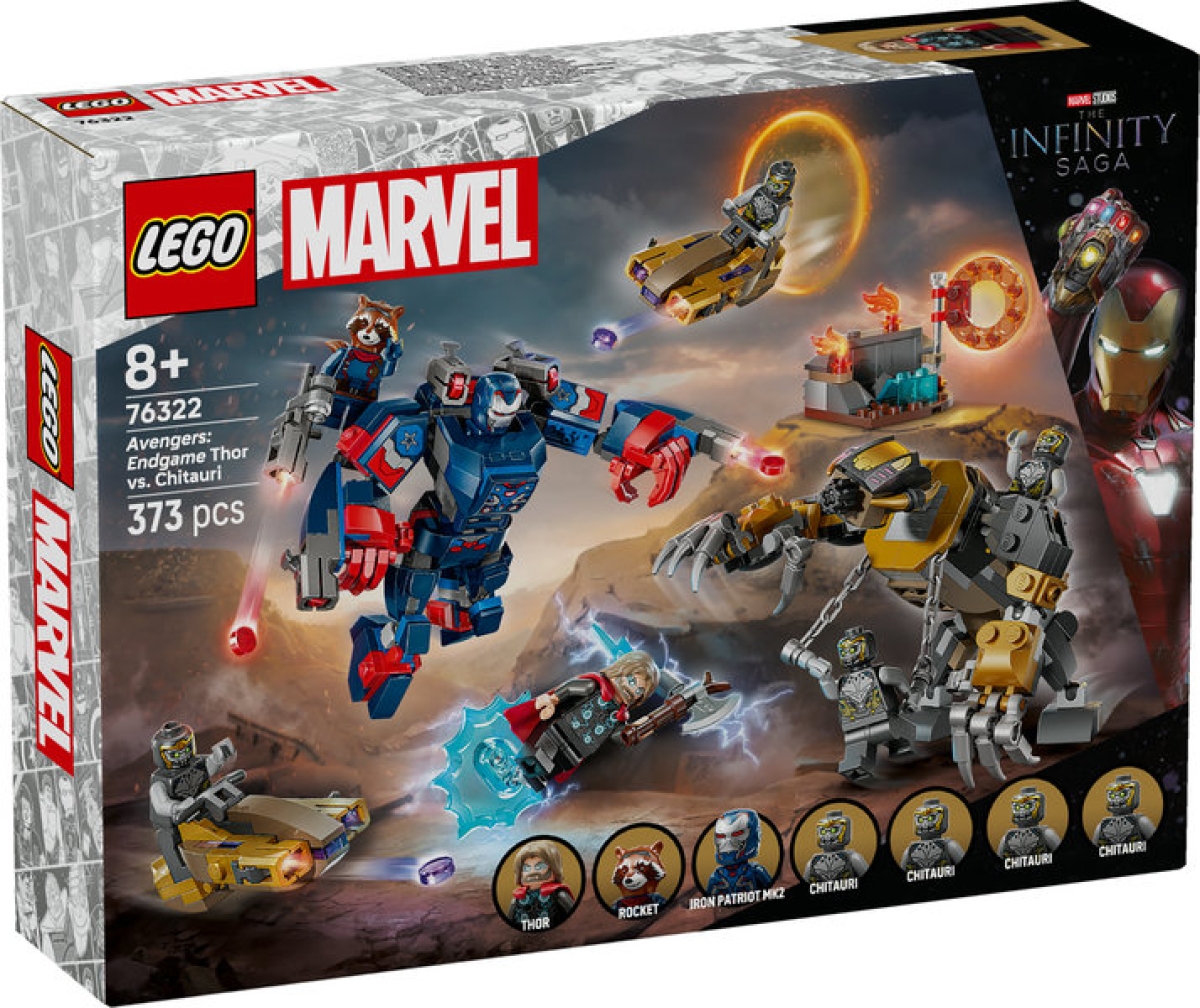 LEGO 76322 - Avengers: Endgame Thor Contro Chitauri - Dadi e Mattoncini