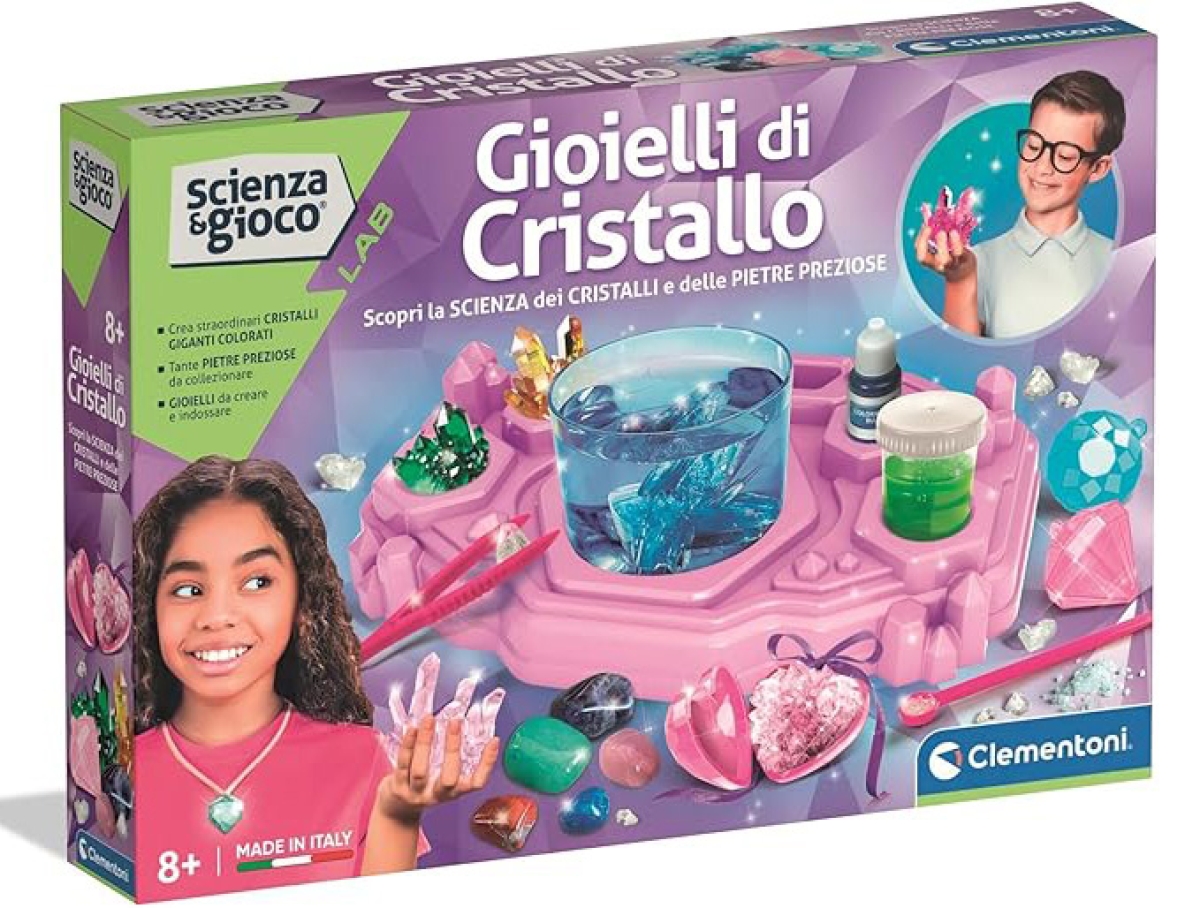 CLEMENTONI Scienza E Gioco Gioielli Di Cristallo Dadi e