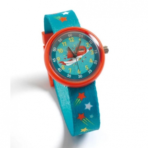 DJECO Orologio Analogico Impermeabile - Super Eroi | Dadi e Mattoncini