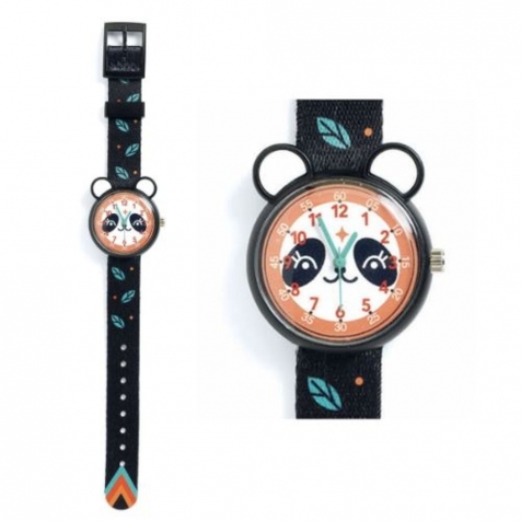 DJECO Orologio Analogico Impermeabile - Panda | Dadi e Mattoncini