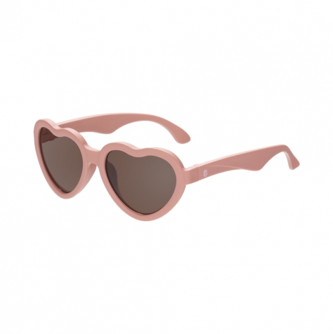 occhiali da sole original hearts - soft pink - lenti ambra - 100% protezione uva e uvb 3-5 anni