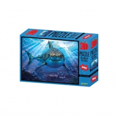 puzzle 3d 500 pezzi - great white shark