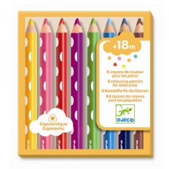 8 matite colorate per bambini piccoli