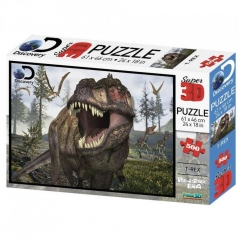 puzzle 3d 500 pezzi - dinosauri panorama