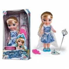 princess doll - bambola regina dei ghiacci 35 cm