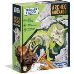 scienza e gioco - archeogiocando triceratopo luminoso al buio