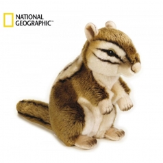 siberian chipmunk - peluche 30cm national geographic