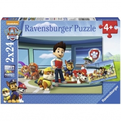paw patrol b - puzzle 2x24 pezzi