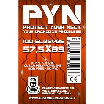pyn 57,5x89 - confezione da 100 bustine protettive