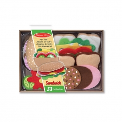 set sandwich in feltro - 33 pezzi