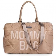 mommy bag trapuntata borsa fasciatoio - 55 x 30 x 40 cm - beige - include materassino per il cambio!
