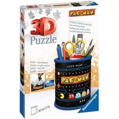 portapenne pacman - puzzle 3d