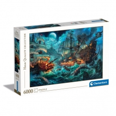 pirates battle - puzzle 6000 pezzi