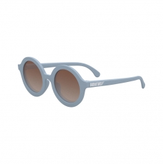 occhiali da sole euro round - blue mist - lenti ambra - 100% protezione uva e uvb 0-2