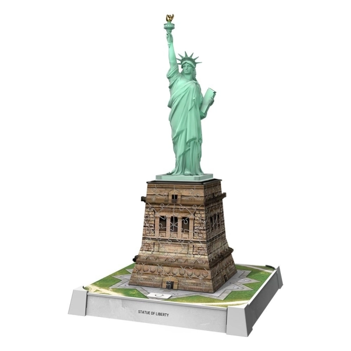 statua della liberta con led - puzzle 3d 128 pezzi: 2