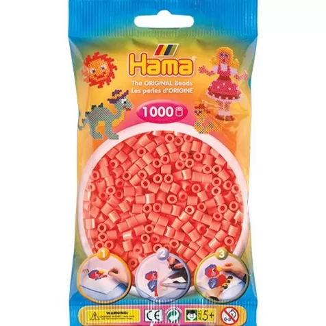 hama busta 1000 pezzi midi - rosso pastello