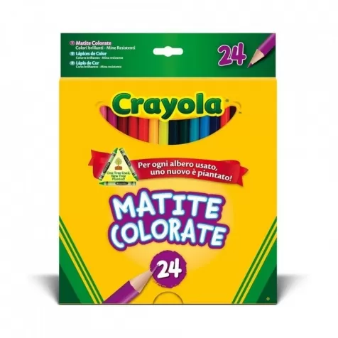 24 matite colorate
