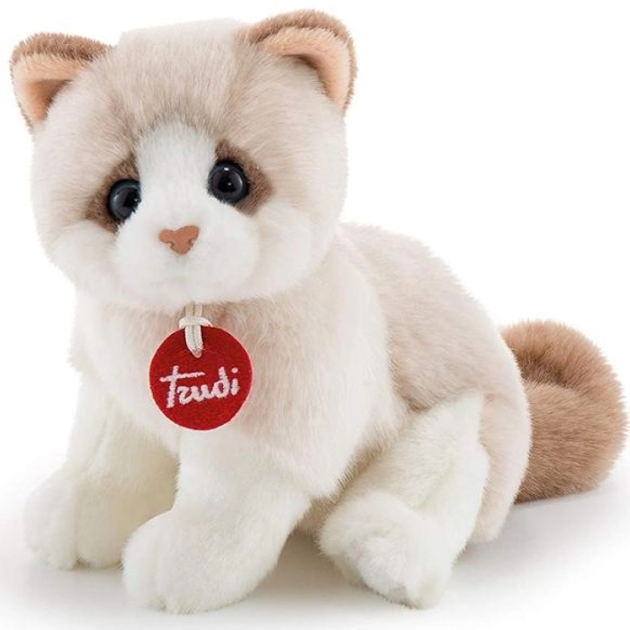 gattino brad bianco beige - peluche 20cm