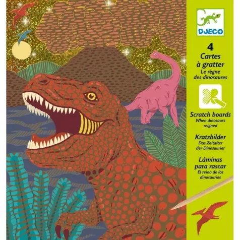 disegni da grattare - dinosauri