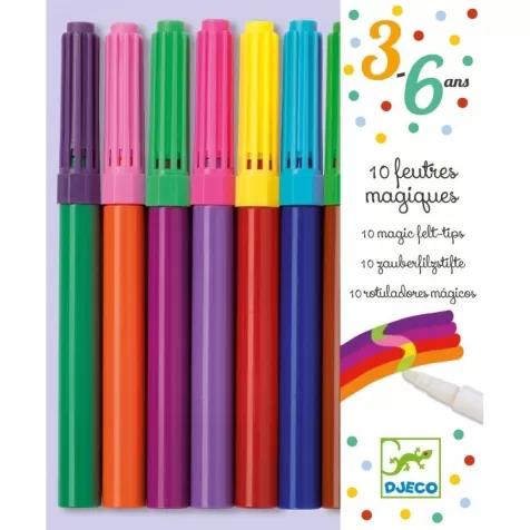 DJECO Set Pennarelli - 10 Colori Magici a 8,99 €