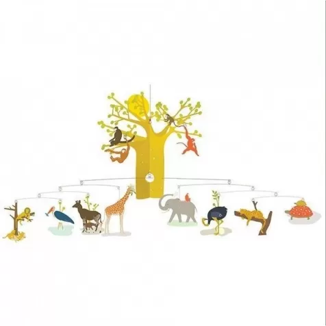 la savana africana - elementi a sospensione per culla o cameretta