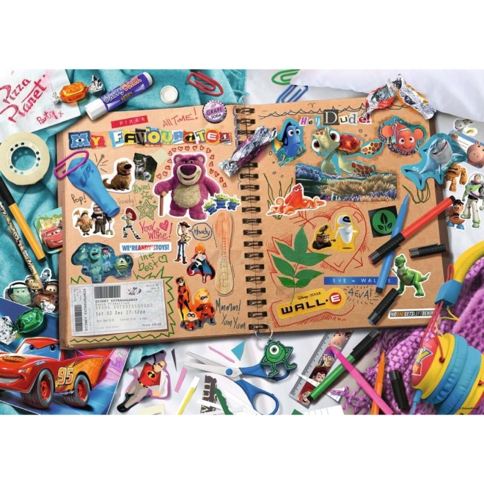 disney pixar scrapbook - puzzle 1000 pezzi